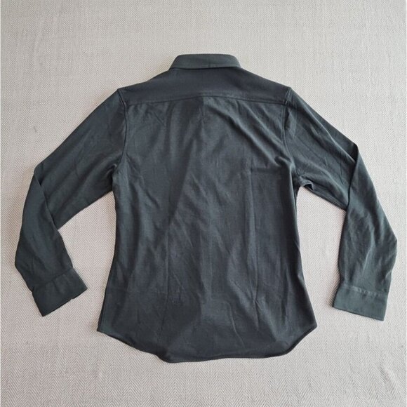 Dstrct & Row Casual Shirt Men's Size XL Hunter Green Long Sleeve Slim Fit NWT - Picture 12 of 16